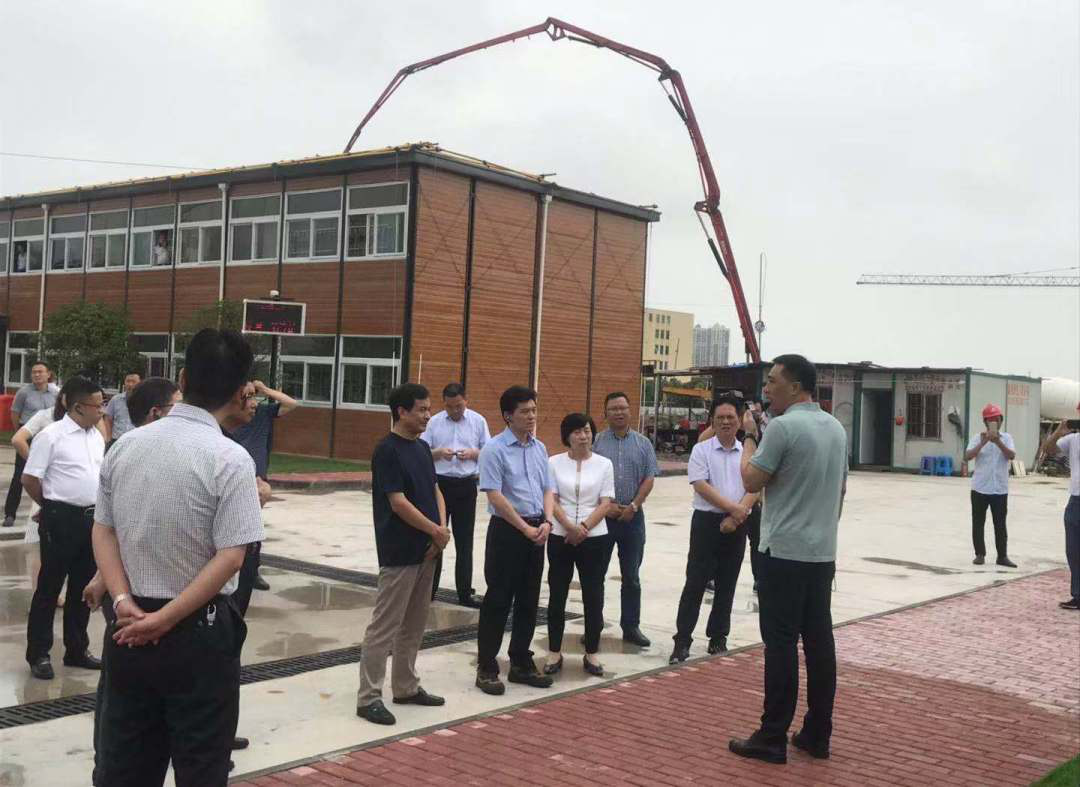 嵊州市市长严钢、市人大主任、政协主席等相关领导负责人莅临考察集团重点建设情况