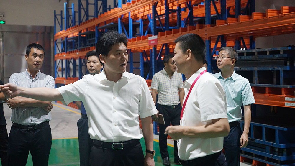 【头条】嵊州市市长严钢莅临佳歌集成灶视察和指导