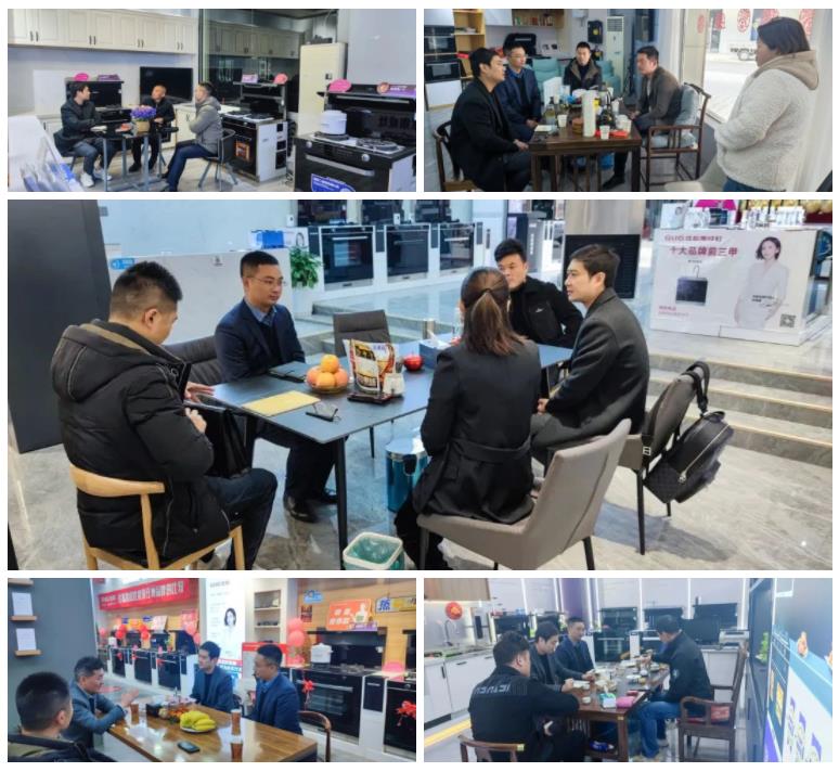 佳歌集成灶总裁袁海滨一行走访考察安徽终端市场！