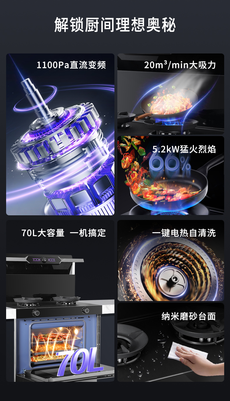 A5SZK蒸烤一体集成灶