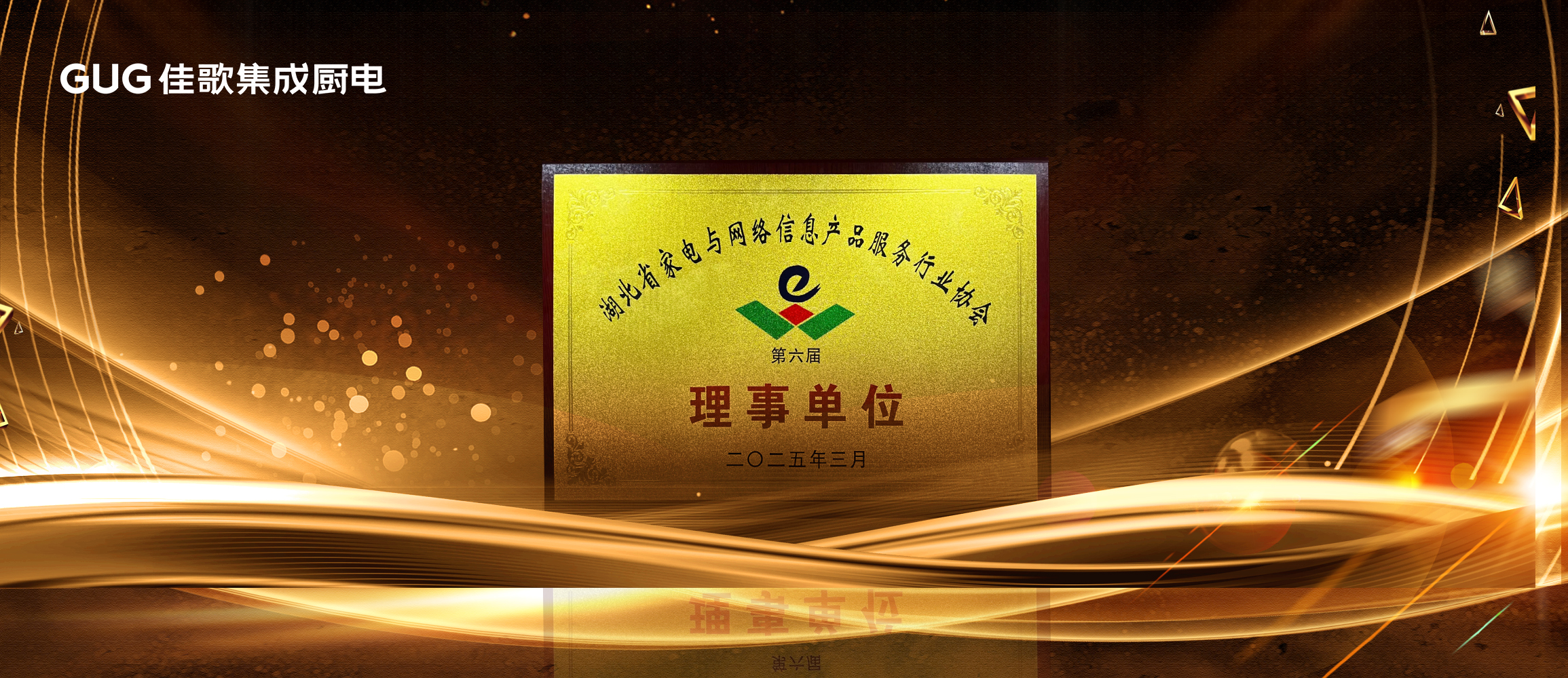 佳歌集成厨电荣获“湖北省家电与网络信息产品服务行业协会第六届理事单位”